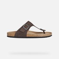 geox sandal ghita hombre marron oscuro