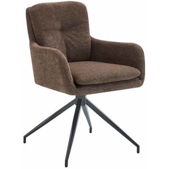 Silla De Comedor De Tela Pickett Marrón 63x58x85 Cm Clp