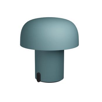 Kooduu Lámpara De Mesa Portátil, Regulable Y Recargable Vía Usb, Color Turquesa - Sensa Smokey Teal