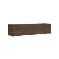 mueble de tv abatible con paso de cables l1736 h40 p392 con patas de nogal