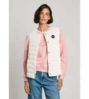 pepe jeans para mujer pl402584 chaleco jane blanco xs casual nylon