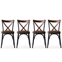 set 4 sillas ekol-1332 v4 marron