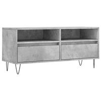 mueble tv  mueble de salon  armario tv madera contrachapada gris hormigon 100x345x445cm
