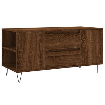 Mesa De Centro，mesa Auxiliar，mesa De Café Madera De Ingeniería Marrón Roble 102x44,5x50 Cm