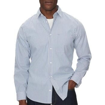 Calvin Klein Jeans Camisa manga larga Poplin Stripe para hombre