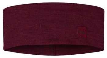 Diadema ancha buff merino burdeos