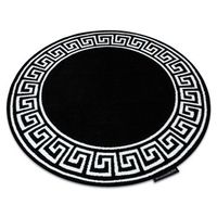 alfombra hampton grecos circulo negro circulo 140 cm