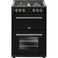 belling farmhouse 60df dual fuel cooker - black black