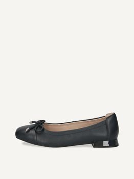 CAPRICE Ballerina, blue, made of Leather with Trapeze heel, Size 41