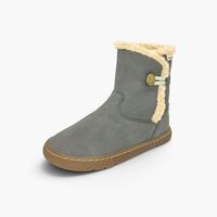pisamonas zapatillas botas barefoot forro borreguito cierre boton para nina