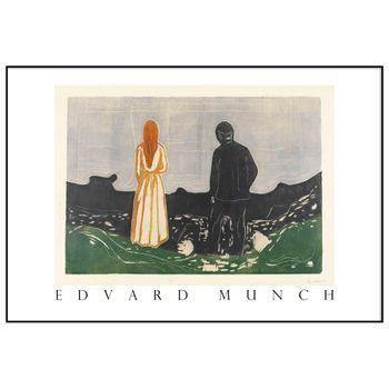 Panorama Cuadro Metacrilato Enmarcado Edvard Munch 70x50 Cm