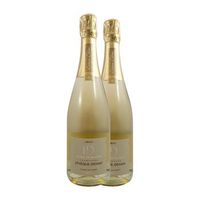 la ruche leveque dehan blanc de blancs brut champagne 75 cl 12 vol pack de 2 unidades