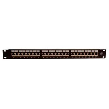 Panel de Parcheo Powergreen 24 Puertos Cat 6 UTP Vacío