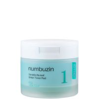 numbuzin no1 centella re-leaf green toner pad 190ml 70 pads