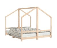 vidaxl estructura de cama infantil madera maciza de pino 2x80x200 cm