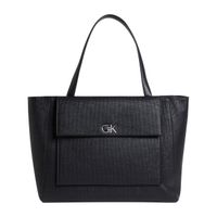 calvin klein bolso shopper logo negro k60k613178-beh