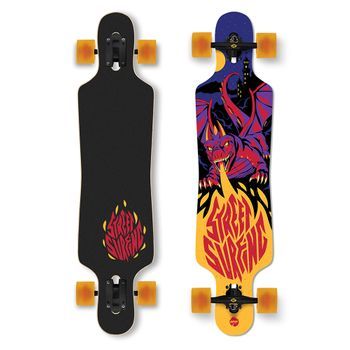 Monopat�n Longboard Drop Through Freeride 39 Curve Bahamut