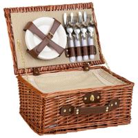 cesta de picnic 4 servicios marron