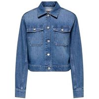 only chaquetas 15339977 lumi-medium blue denim para mujer