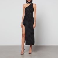 de la vali graceland diamante satin midi dress - uk 12