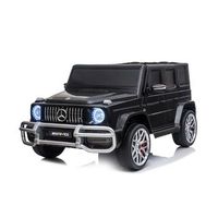 suv electrico infantil mercedes amg g63 2 plazas con asientos de cuero y ruedas eva - black