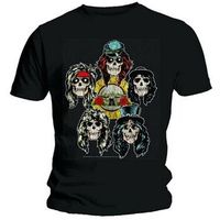guns n roses camiseta manga larga vintage heads para mujer