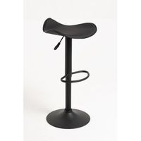 pack 6 taburetes rox black de polipiel 833737 cm - negro