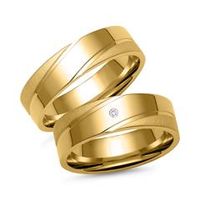 alianzas de oro con diamante