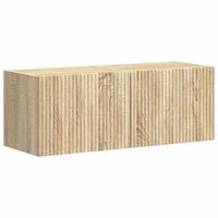 mueble de tv montado en la pared 2 uds  mueble de salon  gabinete de tv sonoma 39 x 31 x 295 cm