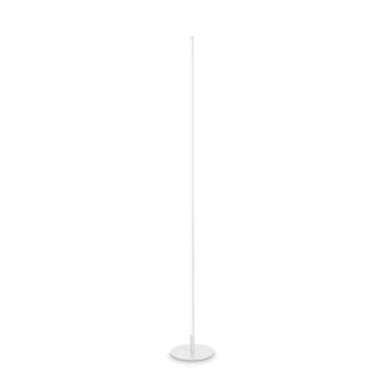 Lámpara de pie de metal blanco con difusor led de policarbonato
