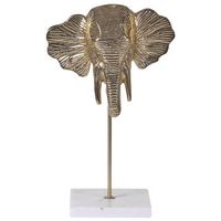 figura de metal dorado 33 cm forma de elefante moderno industrial kaso