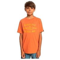 quiksilver camiseta t-shirt qssurflockup orange para nina