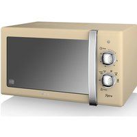 swan sm22130cn solo microwave - cream cream