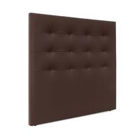 cabecero de polipiel capitone hasta el suelo 150x120cm camas 150 - chocolate