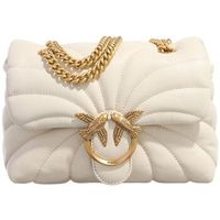 pinko bolso de mano bolso love puff classic cl sheep nap blanco para mujer