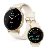 hama arion gps bluetooth 43mm amoled oro correa blanca m ip68 spo2 pulsometro sueno