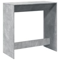 mesa alta de bar madera ingenieria gris hormigon 102x50x1035cm vidaxl