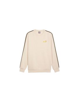 Sudadera Puma Ess Tape Minimal Gold Crew Fl Hombre Alpine