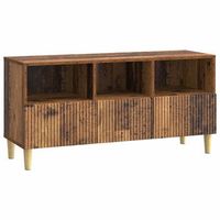 mueble de tv 102 x 345 x 50 cm madera envejecida vidaxl