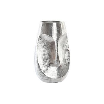Jarron Aluminio 19x19x31 Cara Plateado