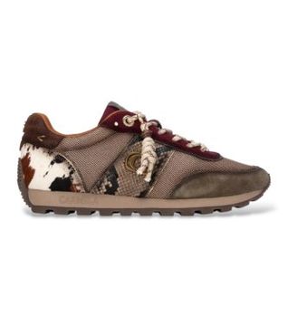 Carmela para mujer. 16423704-MULTICOLOR Zapatillas de Piel 164237 marrón claro (40), 3 a 5cm, Cordones, Casual