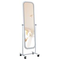 espejo de pie medusa metal blanco 45x48x166 cm clp