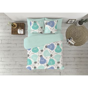 Juego De Funda Nórdica Pierre Cardin Ideas Multicolor Azul Marino Cama De 105 3 Piezas