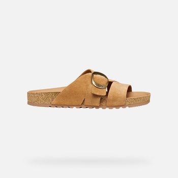 GEOX Climasandal Cork Mujer Coñac