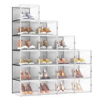 cajas de zapatos plegables y apilables