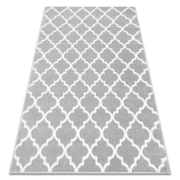 Alfombra Bcf Morad Trelis Espaldera Marroquí - Gris Claro 200x300 Cm