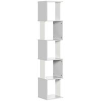 estanteria para libros 33x28x161 cm blanco y gris