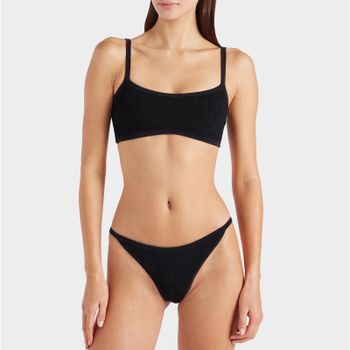 Hunza G Tyler Stretch-Seersucker Bikini