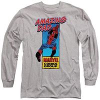 marvel camiseta manga larga amazing dad para hombre