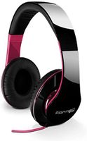 fantec shp-250aj auriculares alambrico diadema musica negro rosa
